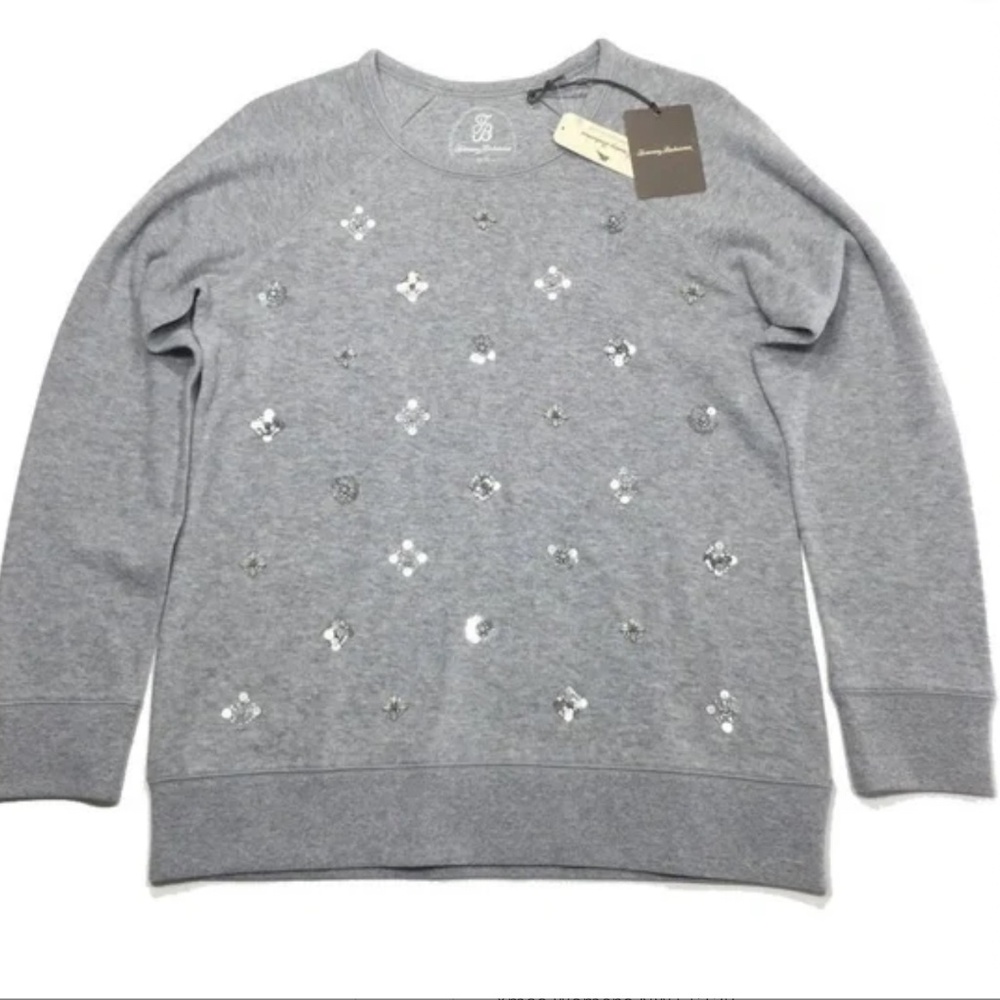 Tommy  Bahama Aruba Embellished Sweatshirt Large NWT